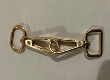 2 vintage brass metal belt dress buckle fashion accessory jewelry findings