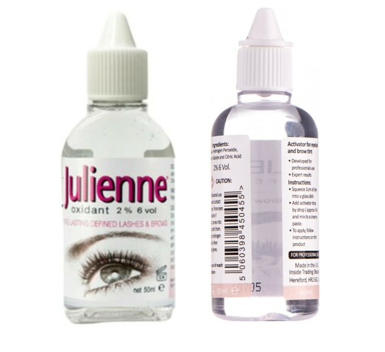 Julienne Expert Beauty Eyelash & Eyebrow Tint ACTIVATOR 2 6vol 50ml *FAST POST eBay