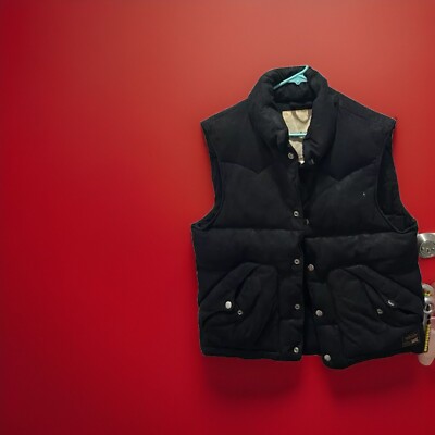 Ralph Lauren Denim & Supply Down Puffer Vest Size M Good Quality! Black Custom