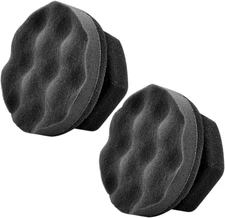 2 Pack Large Tire Shine Applicator Pad, Durable and Reusable Hex-Grip Tire Dress