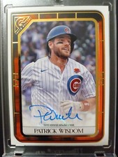 2021 Topps GalleryOrange/25 Autograph Patrick Wisdom Mint