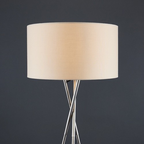 Tripod Floor Lamp Standard Standing Reading Light Living Room Brushed Chrome - 第 9/83 張圖片