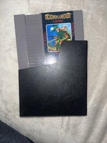 Commando Nintendo NES Original Authentic Genuine 5 Screw Game With Dust Sleeve!