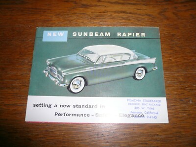 Sunbeam Rapier Sales Brochure - Vintage  