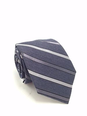 $135 Eagle Men`S Gray White Black Striped Slim Necktie Skinny Suit Neck Tie 60x3