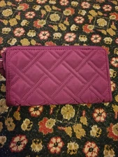 Vera Bradley Front Zip Wallet Plum (New with tags))
