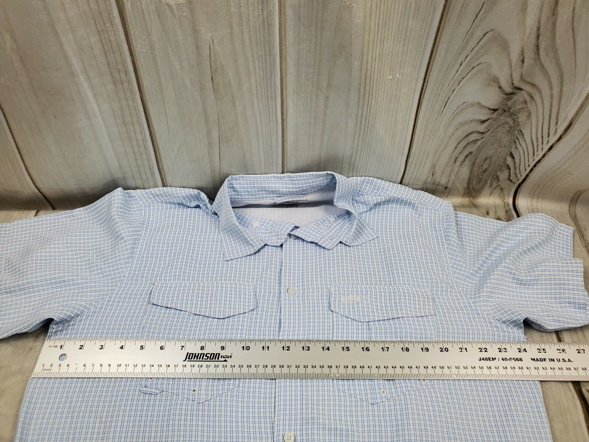 Chemise De Pêche AFTCO Aftech, Homme, 2XL, Bleu à Carreaux, Ventilée, Performance, Occasion