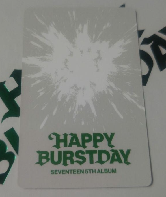 SEVENTEEN WONWOO HAPPY BURSTDAY Kit Official Photocard Photo card