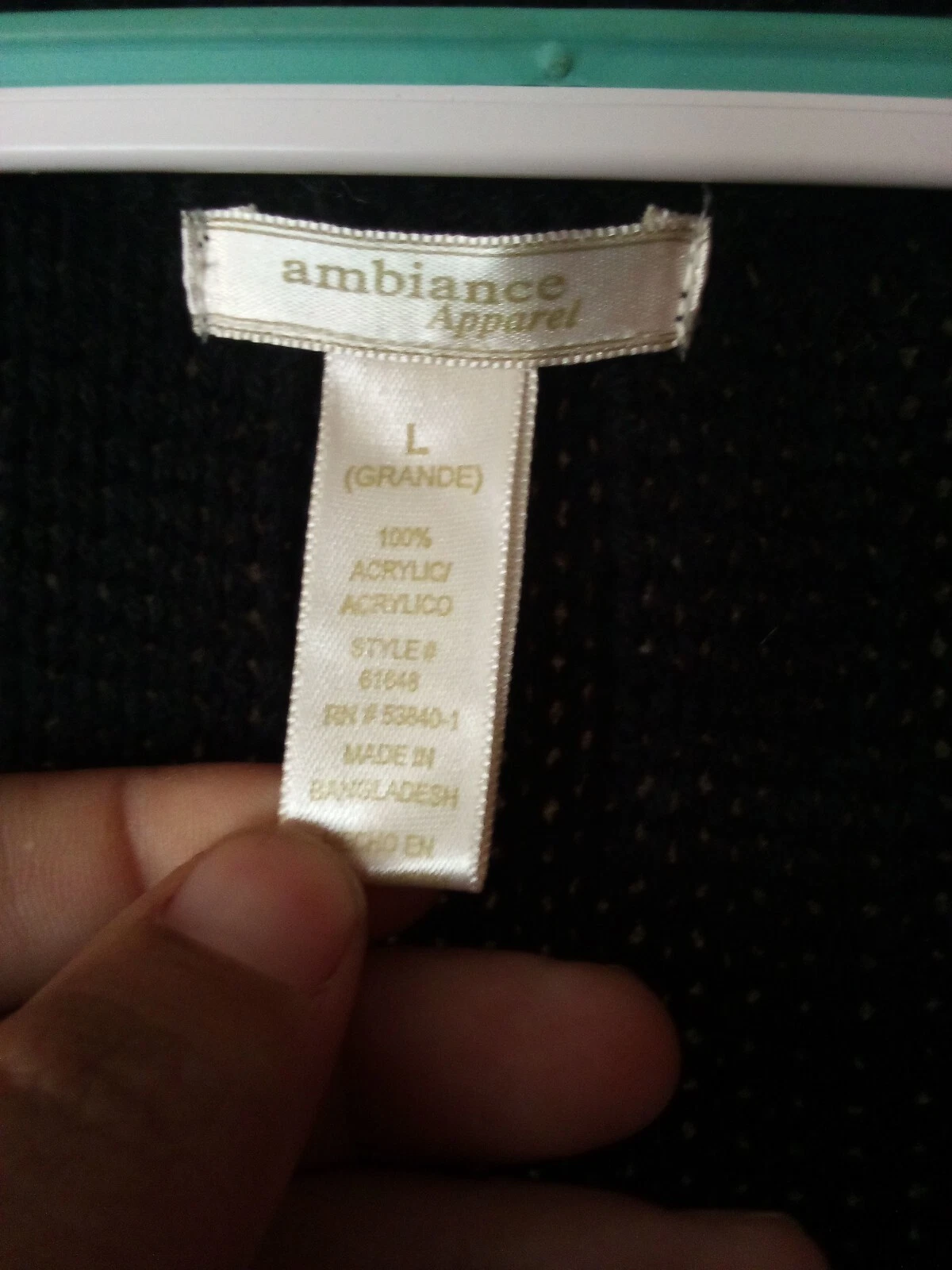 VETEMENTS Abito maglione Ambiance Abbigliamento nero lavorato a maglia donna inverno causale taglia large