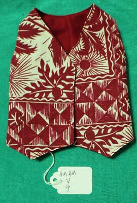 Wine Red / Wine Reversible Vest for 22'' fashion & BJD doll AMHMV09