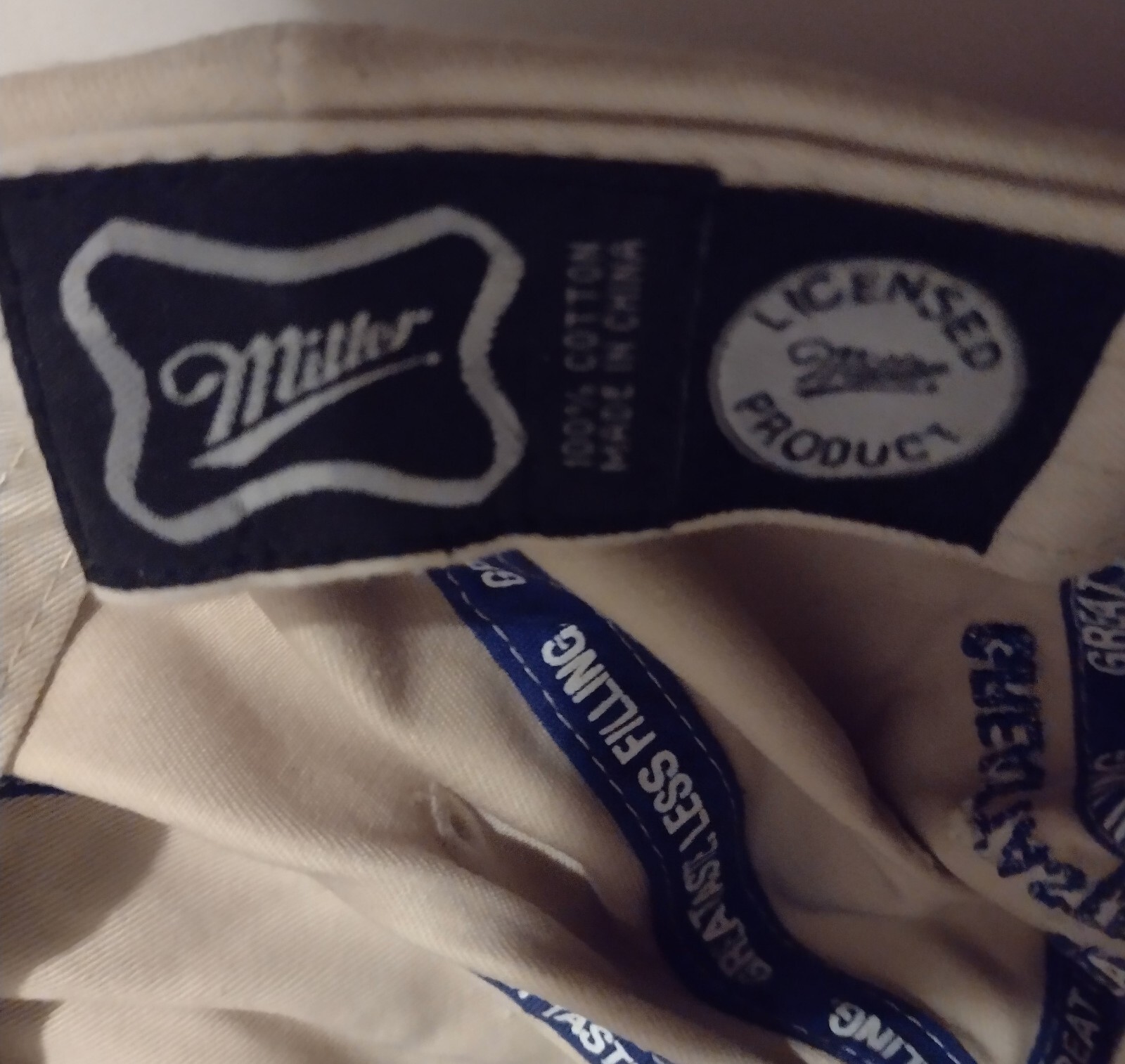 Miller Light Adjustable Baseball Cap Embroidered … - image 9
