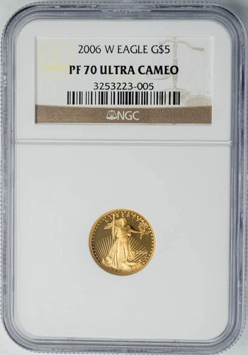 2006-W $5 American Gold Eagle PF70 PR70 Ultra Cameo NGC 950028-3