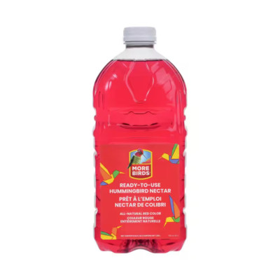 Hummingbird Nectar - Pure, Red, No Artificial Dyes or Flavors Ready-to-Use 64 Oz