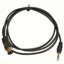 5FT Din 5 Pin MIDI Male To 3.5mm Male Plug Stereo Jack Audio Adapter Cable 1.5m