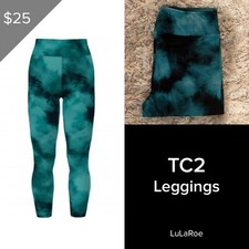 LuLaRoe NEW Leggings TC2 Tall Curvy 2 Buttery Soft Sz 18 Tye Dye RARE