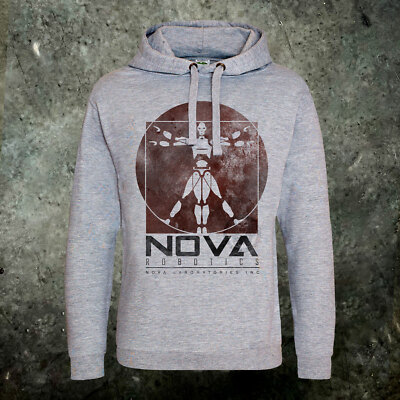 Herren Nova Robotics Kurzschluss Retro Hoodie Kinder Film 80er 90er Johnny 5 Film