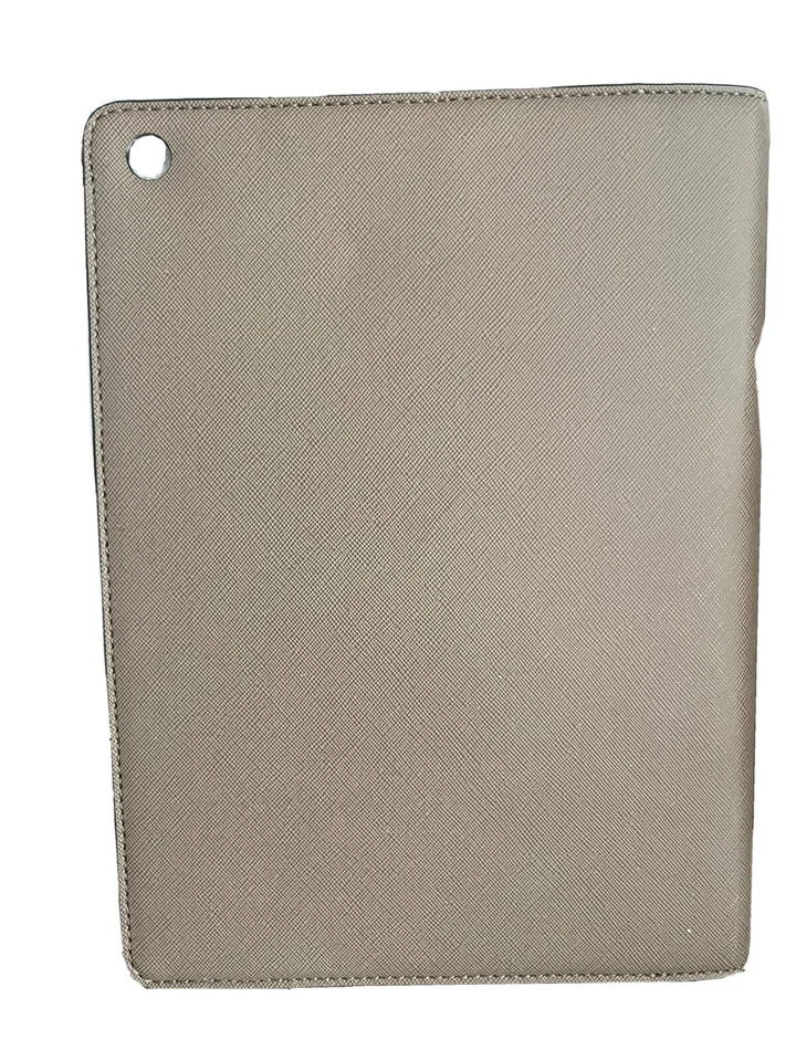 NWT Michael Kors Saffiano Leather Gray iPad Mini/Tablet Case With Gold Tone Logo - Image 3 of 3