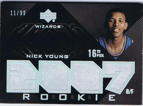 NICK YOUNG/SWAGGY P 2007-08 Upper Deck UD Black #122 Rookie SP RC/99 USC TROJANS