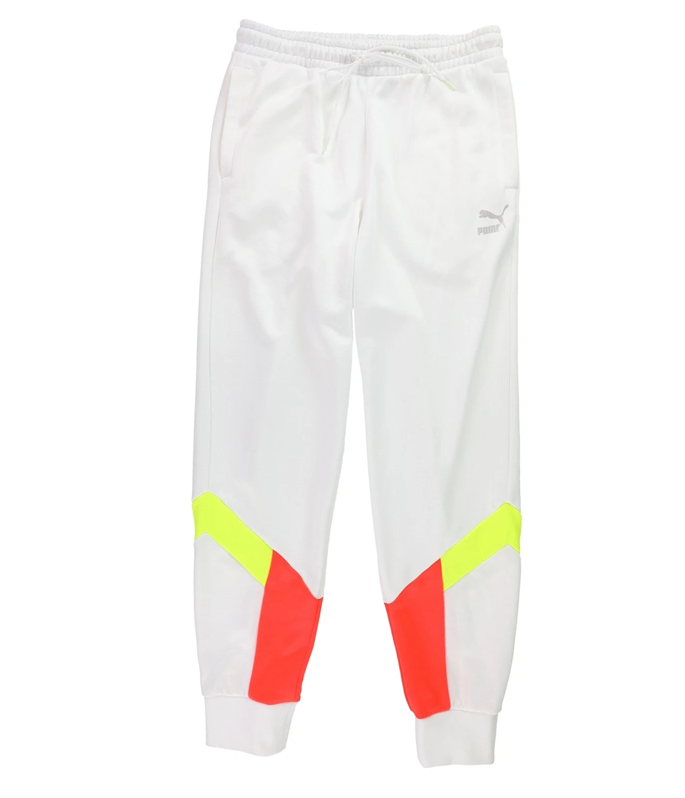 Puma Pantaloni da Pista Sportivi Uomo Iconic MCS Bianco L