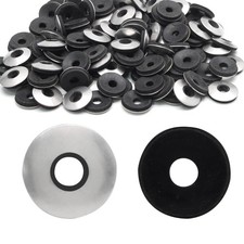 100 PCS 8 x 1/2 Inch Neoprene EPDM Bonded Sealing Washers 0.16x0.47 Inch