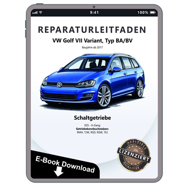 VW Golf 7 Variant Ab 2017 6 Gang Schaltgetriebe 02S Reparaturhandbuch Download-image