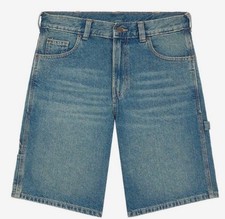 Dickies 993 11 Inch Carpenter Short Kaki Tin Blue Ing Denim Uomo DK0A88FCL231
