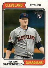 2023 Topps Heritage Peyton Battenfield #663 Cleveland Guardians 34G