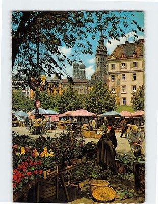 Postcard Viktualienmarkt in Munich Germany