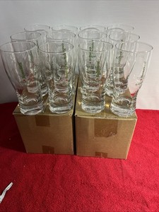 Lot of 12 Heineken Premium Light Lager Beer 0.25L Clear Glasses in Original Box