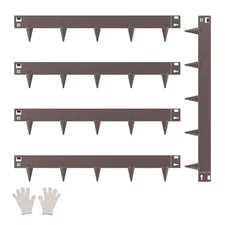Steel Landscape Edging 5 Packs 39x3in Rust-Resistant Garden Edging Border Brown