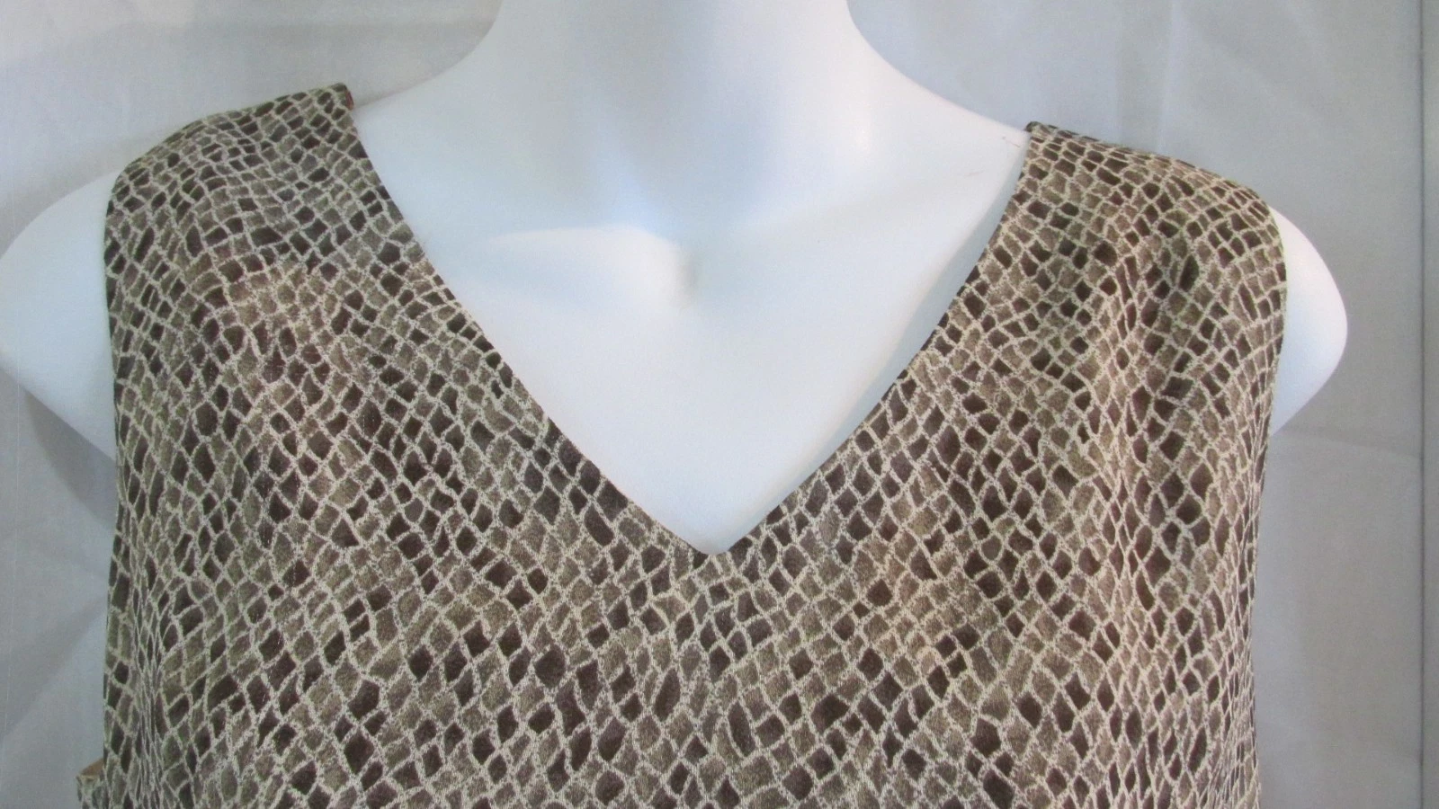 VETEMENTS Abito tubino smanicato vintage Petite Sophisticate foderato aderente taglia 4