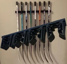 WALL MOUNT FOR HOCKEY STICKS! HANGS FOUR 4 ON WALL FITS BAUER MYSTERY MINI RACK