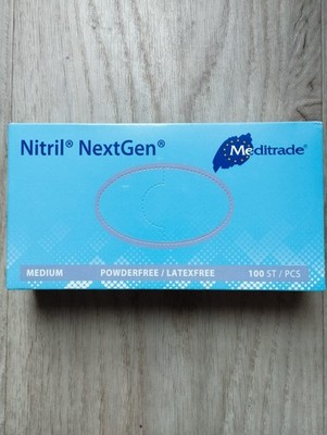 Meditrade NextGen Nitril Einmalhandschuhe Blau - Größe M - 100 Stück