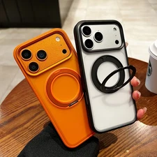 For iPhone 17 Pro Max/17 Pro/Air/17 360 Rotatable Stand Magnetic Case Shockproof