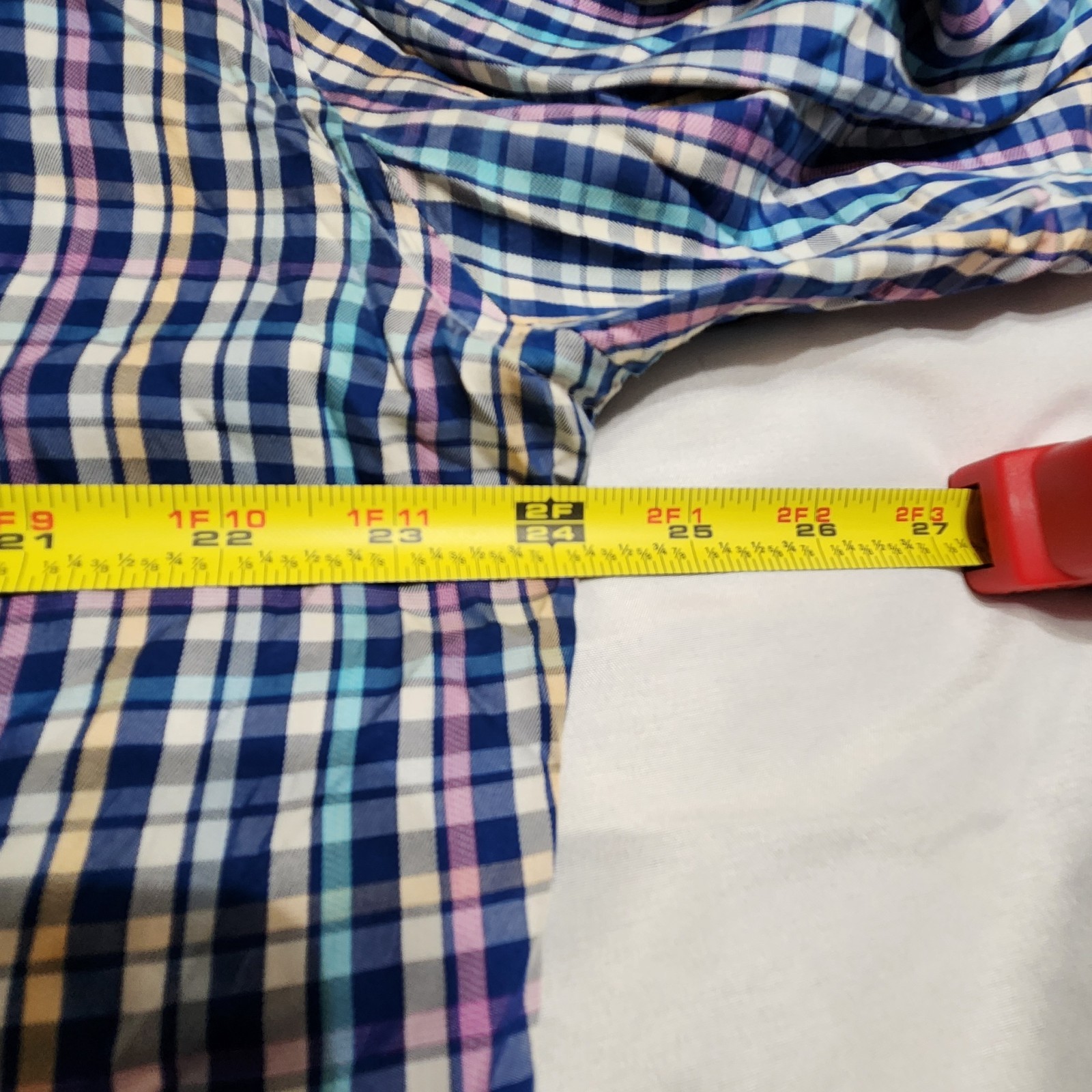 Peter Millar X-Large Gingham Multi Long Sleeve Bu… - image 5