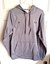 Under Armour Men's Small Gray Hoodie Big Pullover Hooded Sweatshirt- NWOT