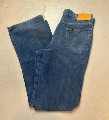 Vintage 60s/70s Lee Rider Boot Cut Flare Moleskin Pants Men s 32x33