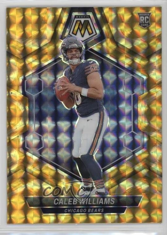 2024 Panini Mosaic Rookies Reactive Yellow Prizm Caleb Williams #301 Rookie RC