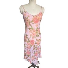 Urban Outfitters Betsey Johnson Tori Dress Size Small Pink Floral Midi 90s