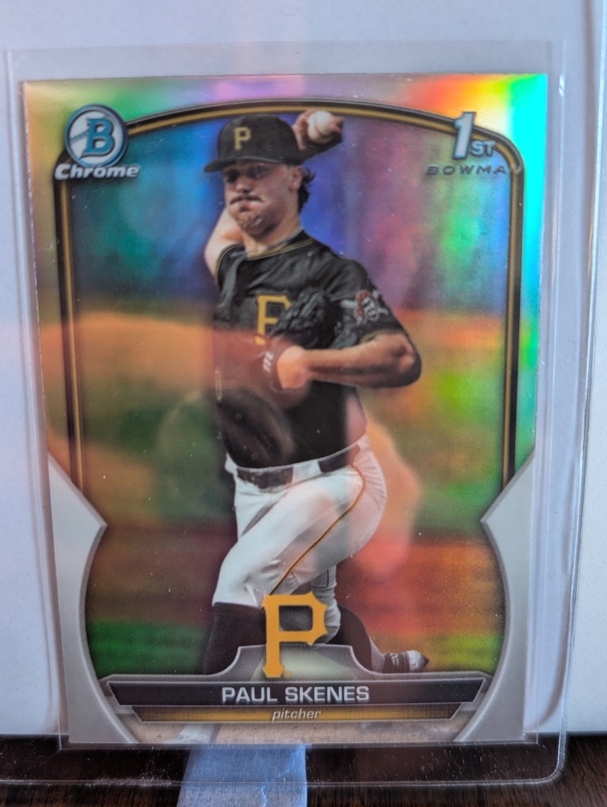 2023 Bowman Draft PAUL SKENES 1st Chrome REFRACTOR #BDC-14 Pittsburgh Pirates RC
