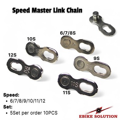 6 7 8 9 10 11 12-fach Master Link Kettenverbinder Quick Link passend Shimano Sram KMC