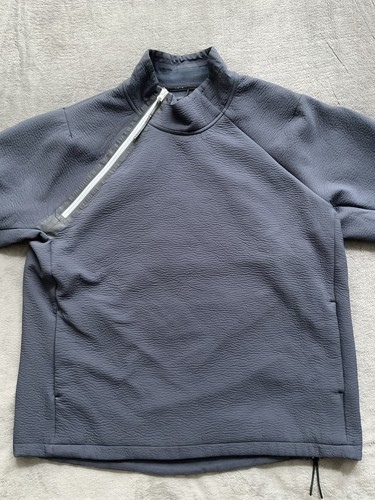 Nike Tech Quarter Zip Running Pullover Men’s X-Large Logo Workout Dark Blue