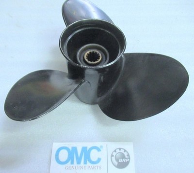 OMC 778607 Aluminum Propeller 11-3/4 X 11 13 Spline OEM Used Factory Boat Parts