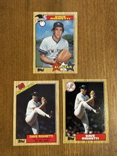 Dave Righetti 1987 Topps All Star Retro Lot Boston Red Sox (3)