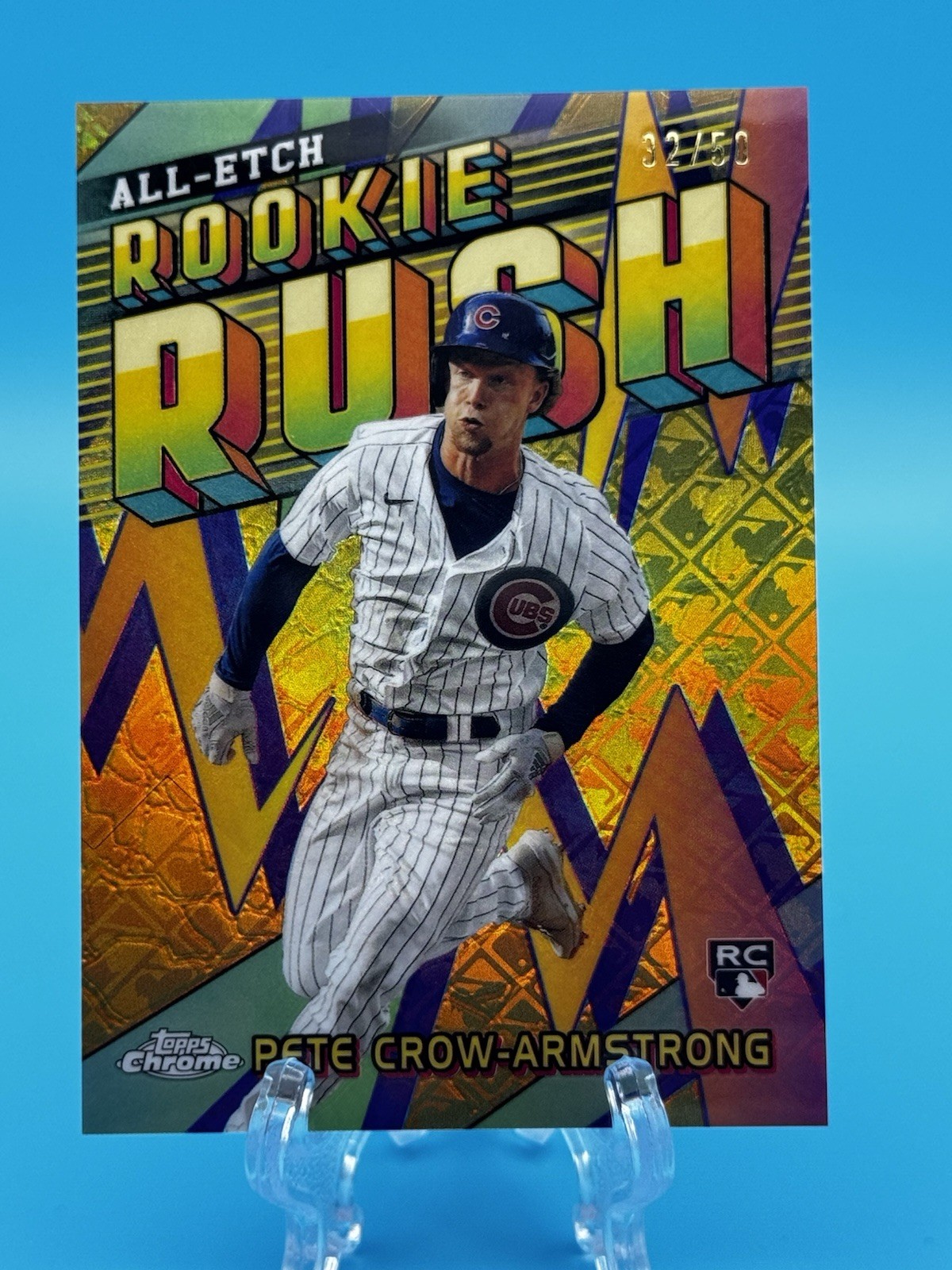 Pete Crow Armstrong 2024 Topps Chrome All Etch Rookie Rush Gold Refractor /50