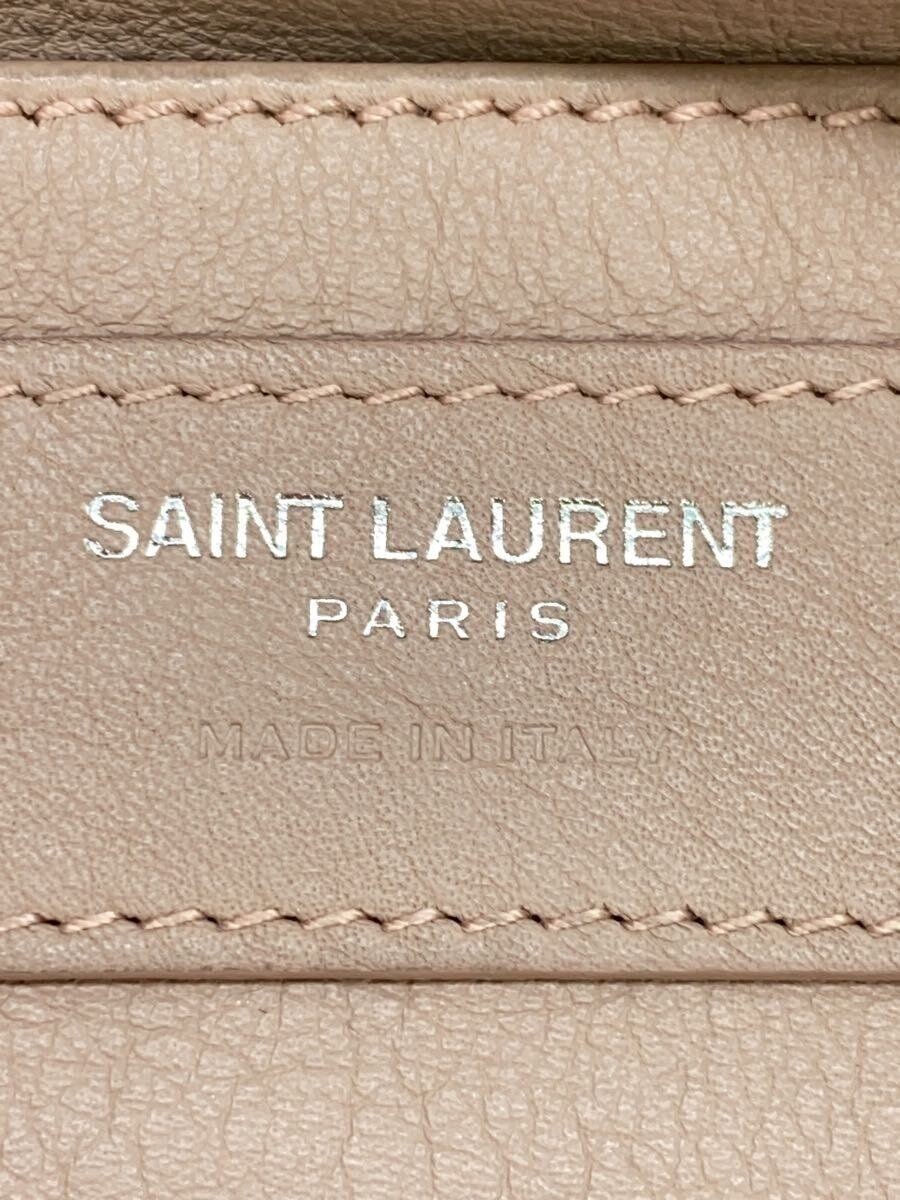 Borsa tote SAINT LAURENT pelle beige tinta unita usata