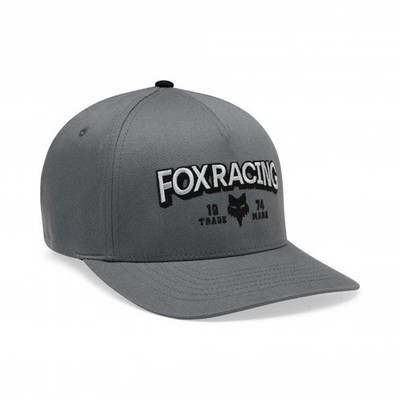 Fox Racing Herren Cap - BOLD Flexfit Mütze - Pewter