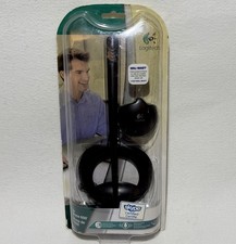 NEW Logitech PC Desktop Microphone 600 w/ Stand Monitor Mount 3.5mm Sealed