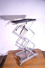 Stonewell Bodies Aluminum Scissor Variable Height Cart for Ultrasound Vet 