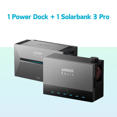 Anker Solix Solarbank 3 E2700 Pro mit Anker Solix Power Dock Multisystem,0%MwSt.
